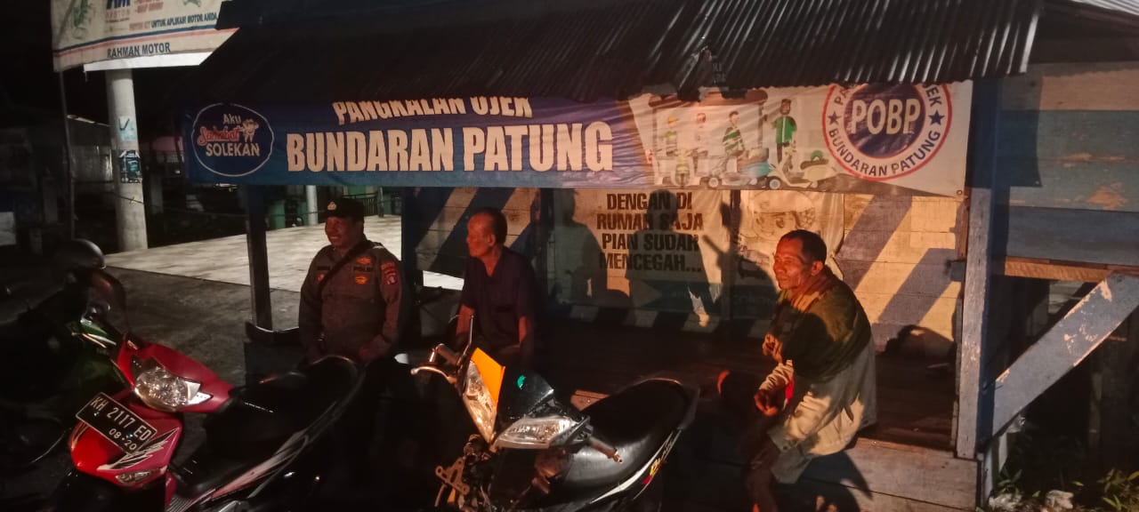 Cegah Terjadinya Premanisme, Polsek Teweh Tengah Himbau Masyarakat Agar Tetap Waspada Beraktivitas Pada Malam Hari