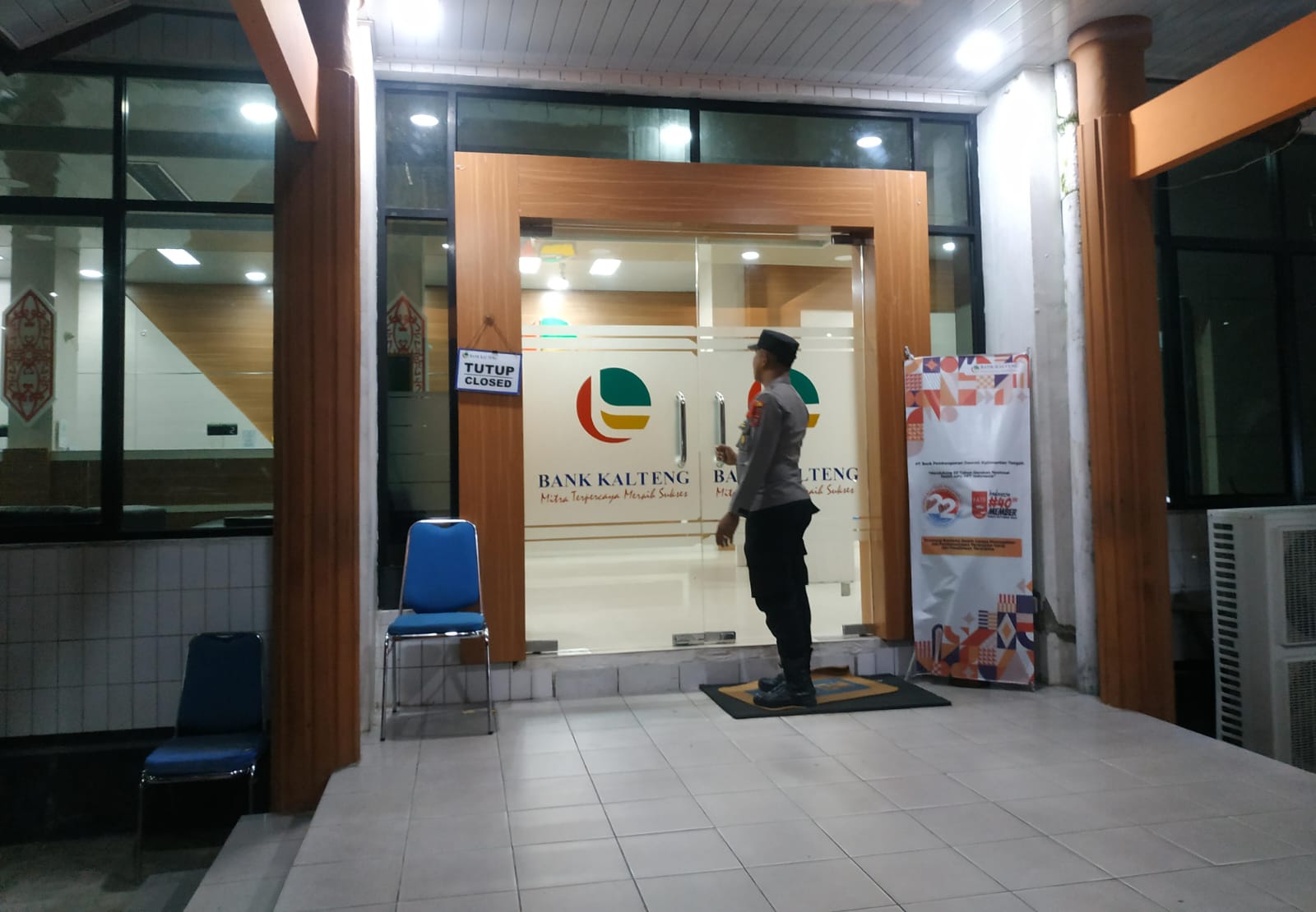 Jaga Situasi Kamtibmas Yang Kondusif Pada Malam Hari, Polsek Teweh Tengah Laksanakan Patroli Malam