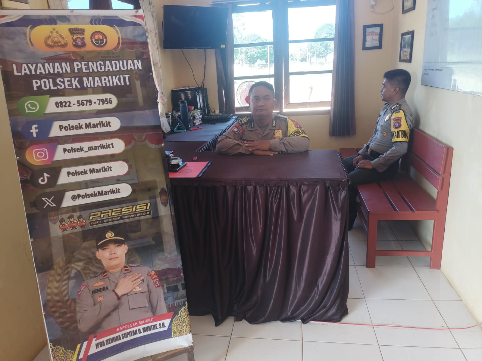 Polsek Marikit Menginisiasi Pelayanan yang Responsif dan Proaktif.