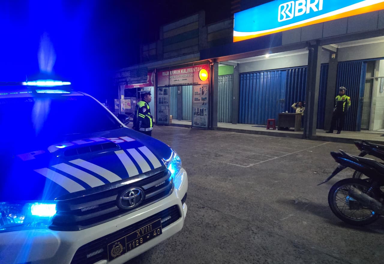 Sat Lantas Polres Lamandau Gelar Patroli di Objek Vital Demi Ciptakan Kamtibmas Kondusif