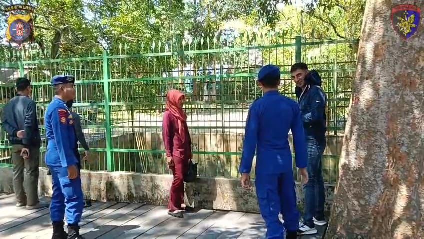 Personil Ditpolairud Polda Kalteng Lakukan PAM Objek Wisata Kum-Kum