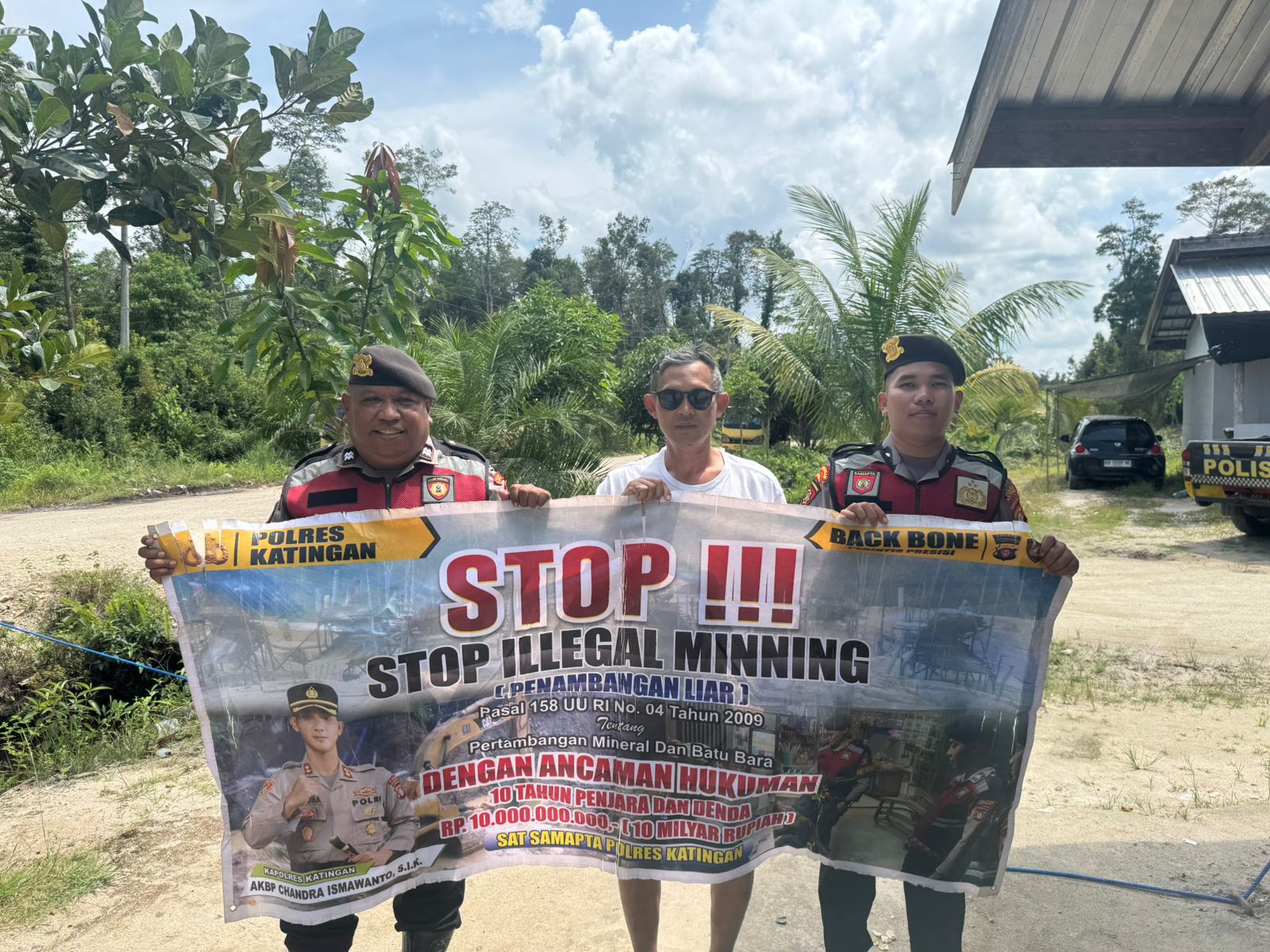 Sat Samapta Polres Katingan Gencar Melaksanakan patroli Illegal Mining