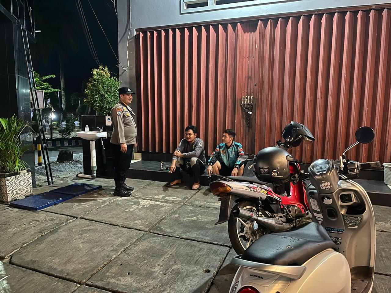 Cegah Premanisme, Polsek Teweh Tengah Himbau Warga Tetap Waspada