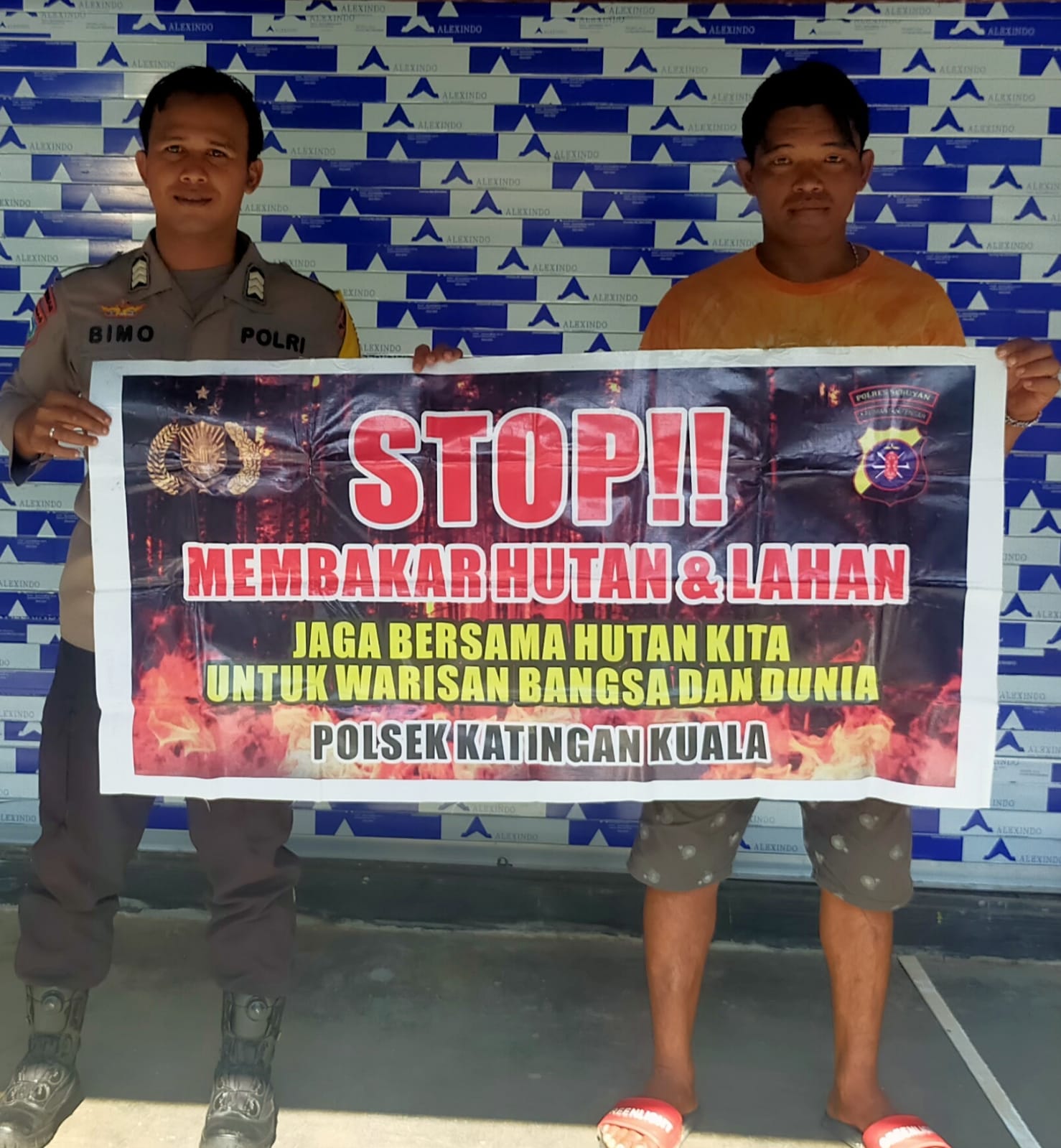 Upaya Pencegahan Karhutla, Bhabinkamtibmas Rutin Himbau Masyarakat tentang Bahaya Karhutla