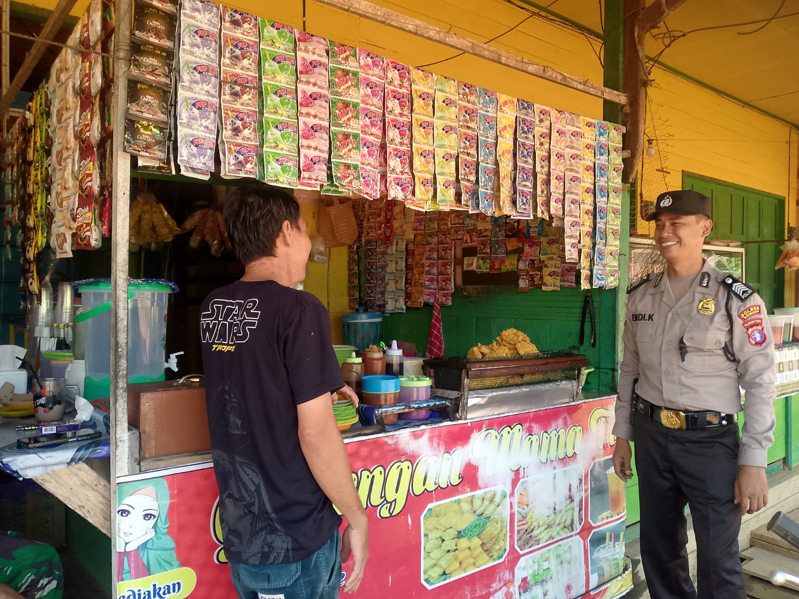 Tingkatkan Sitkamtibmas yang Kondusif ,Polsek Marikit laksanakan Patroli siang ke Obvit dan pemukiman warga.