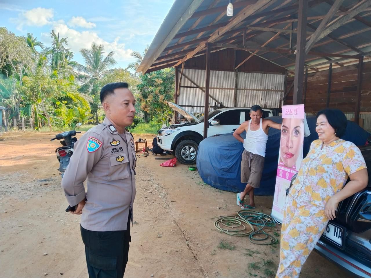 Polsek Katingan Tengah Sambang Kamtibmas