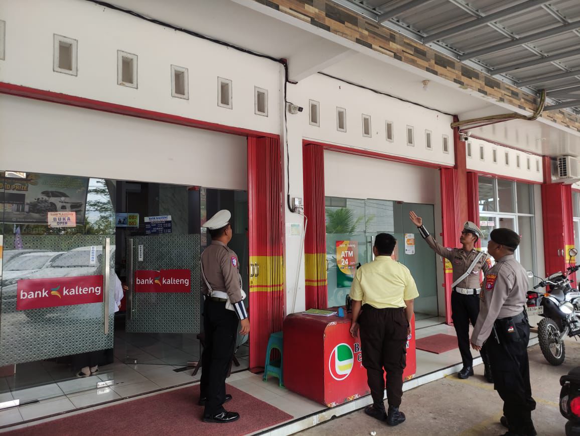 Satlantas Polres Katingan cek dan kontrol rutin Objek Vital Tiap harinya.