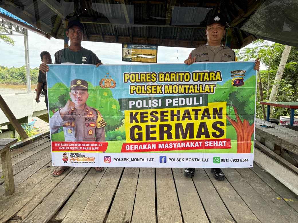*Polsek Montallat Sampaikan Pola Hidup Sehat Kepada Warga, Polsek Montallat Sosialisasikan Germas ke Masyarakat.