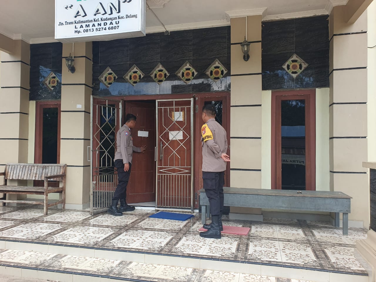 Piket Polsek Delang melaksanakan patroli diwilkum Polsek Delang