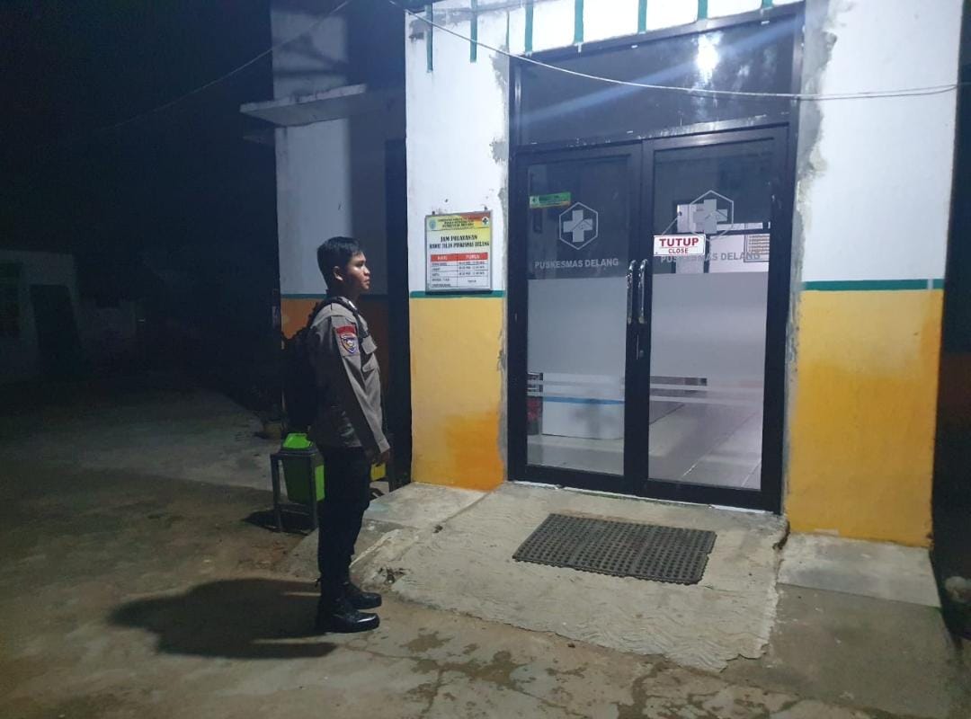 Piket Polsek Delang melaksanakan giat patroli Tempat Objek Vital