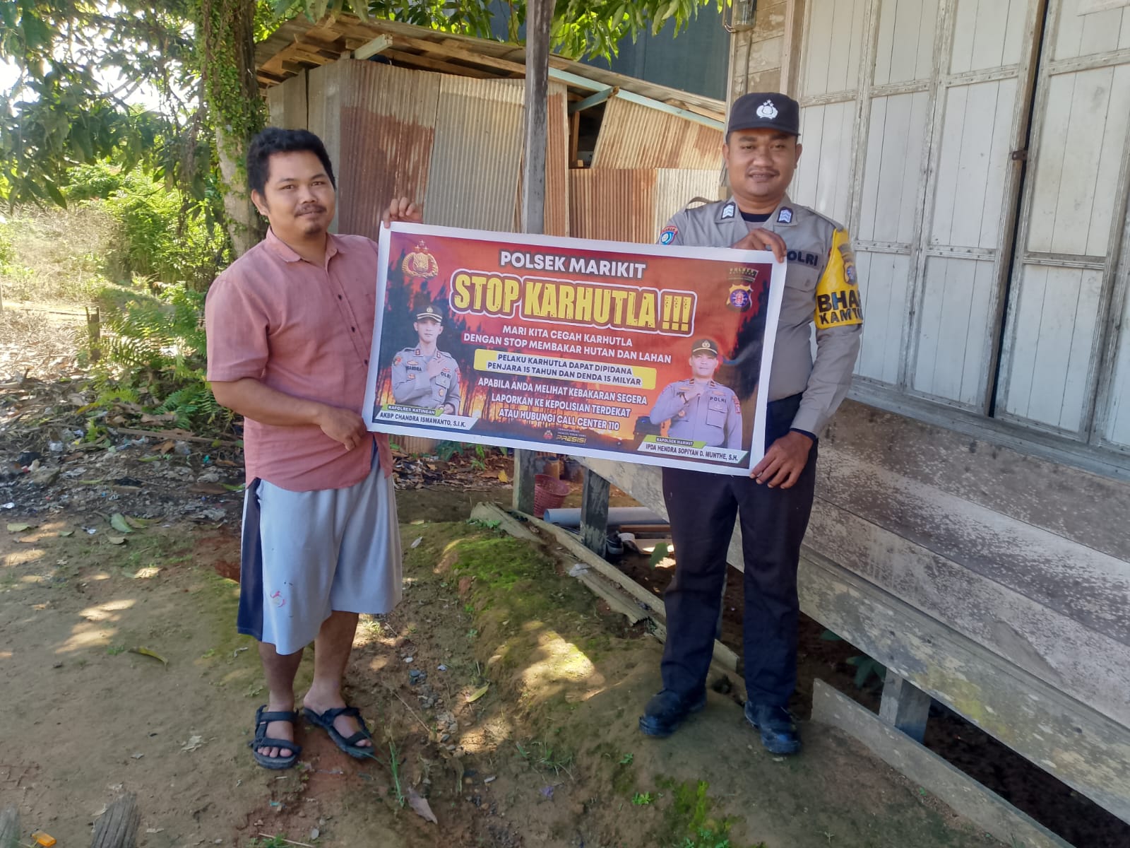 Polsek Marikit Sosialisasi Kebakaran Hutan dan Lahan (Karhutla)