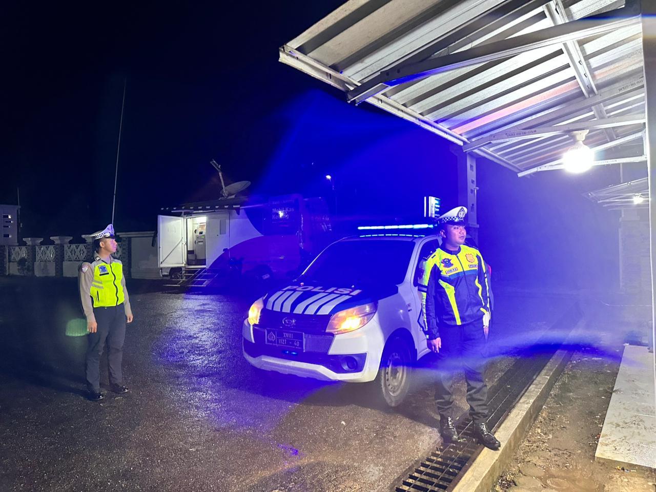 Sat Lantas Polres Lamandau Gelar Patroli Malam di Objek Vital Demi Ciptakan Kamtibmas Kondusif