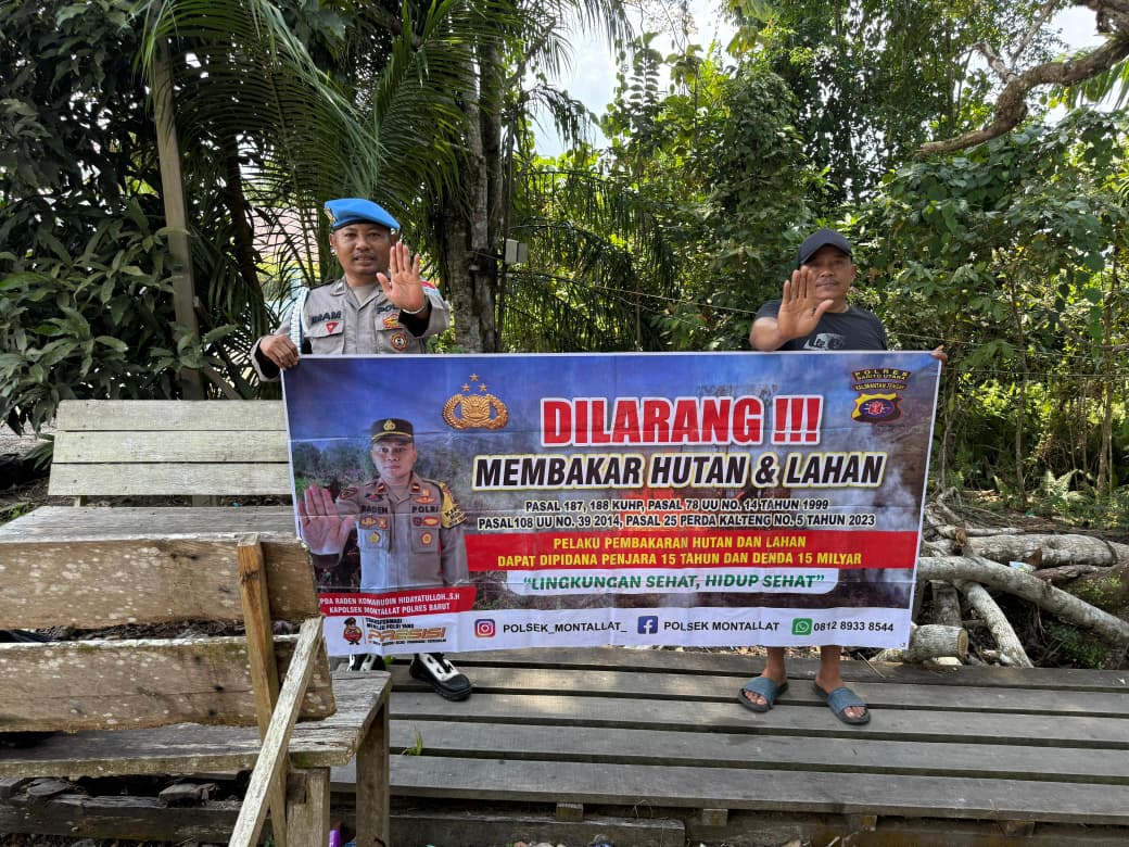 Polsek Montallat Gelar Sosialisasi Karhutla Untuk Meningkatkan Kesadaran Masyarakat