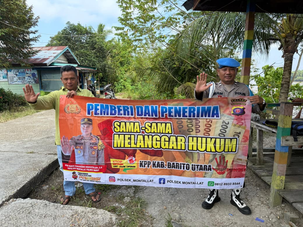 *Polsek Montallat Putus Tindak Pelanggaran Pungli, Polsek Montallat Himbau Stop Pungli ke Warga