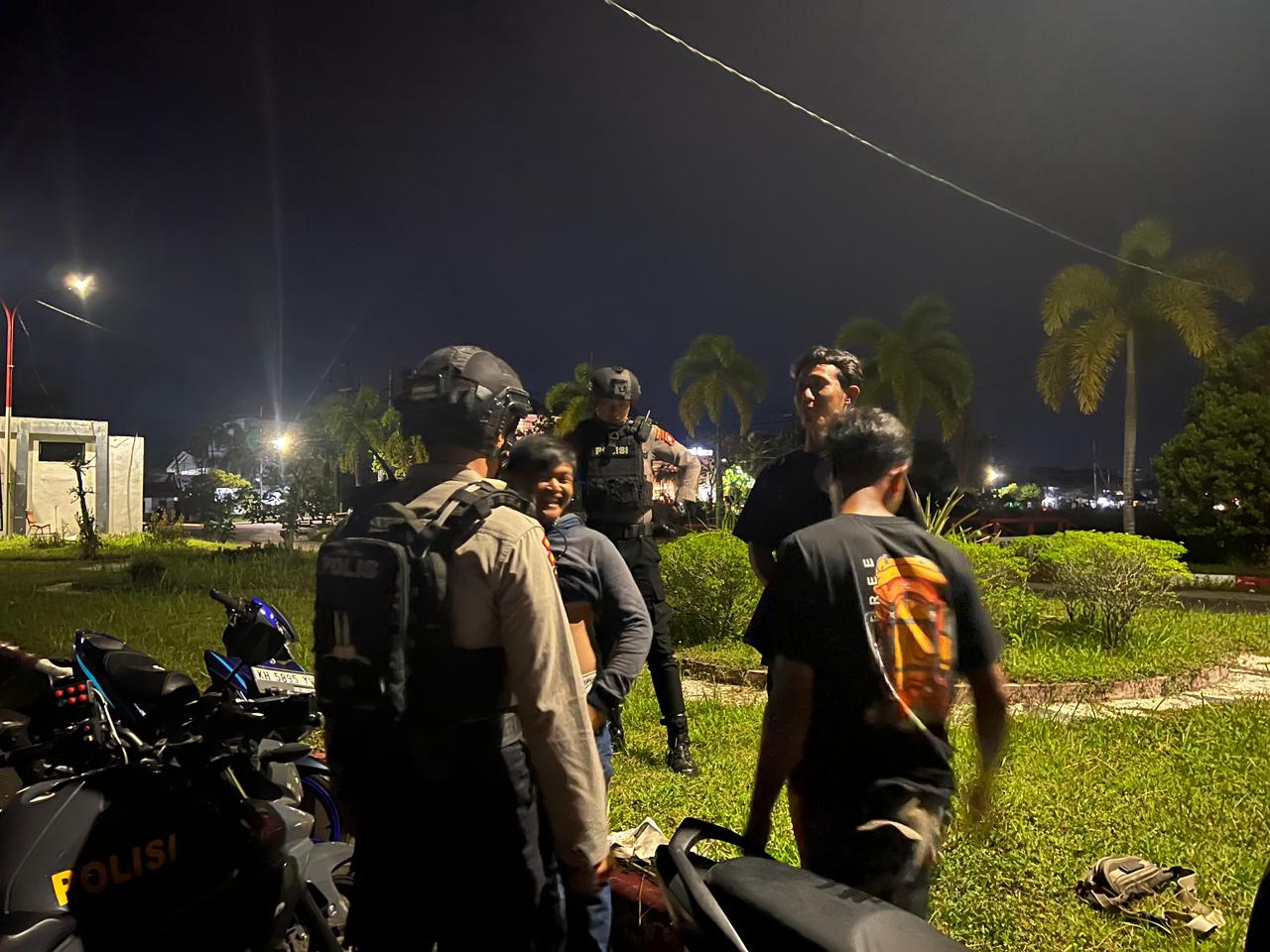 Cegah Gangguan Kamtibmas, Unit PPRC Ditsamapta Polda Kalteng Gencarkan Patroli Malam