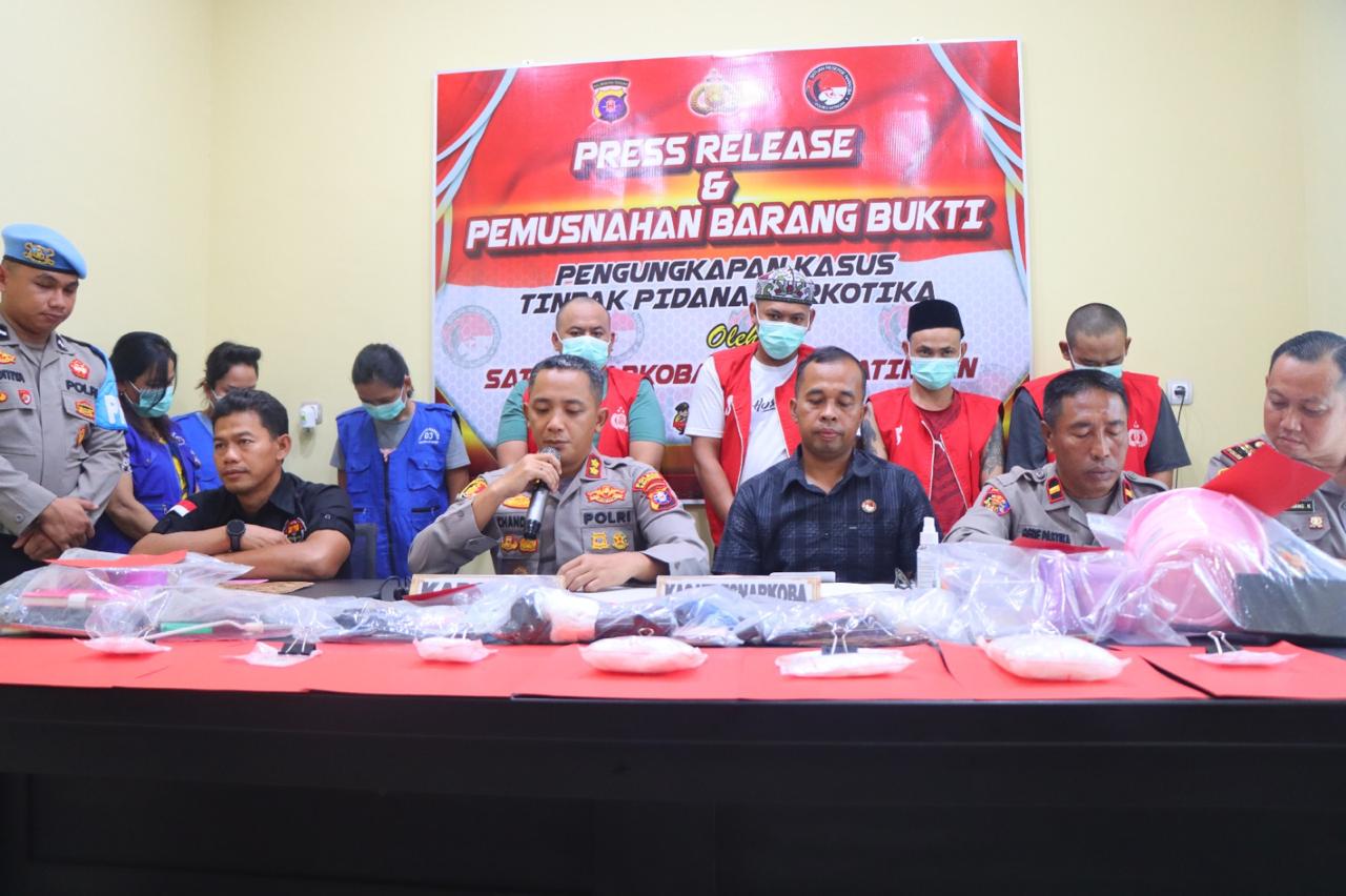Polres Katingan Sita 359,97 Gram Sabu, Ungkap Kasus Besar di Tambang Emas