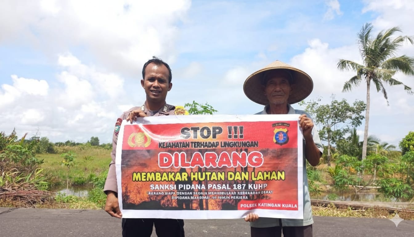 Upaya Pencegahan Karhutla, Bhabinkamtibmas Rutin Himbau Masyarakat tentang Bahaya Karhutla