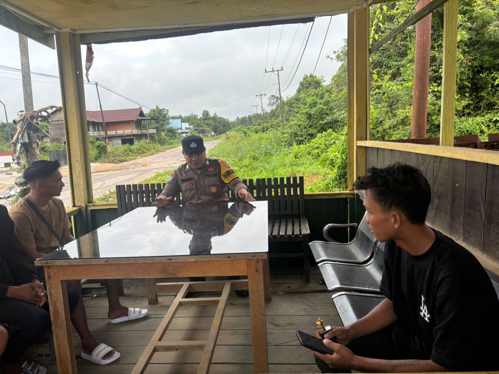 Polsek Katingan Tengah Sambang Kamtibmas