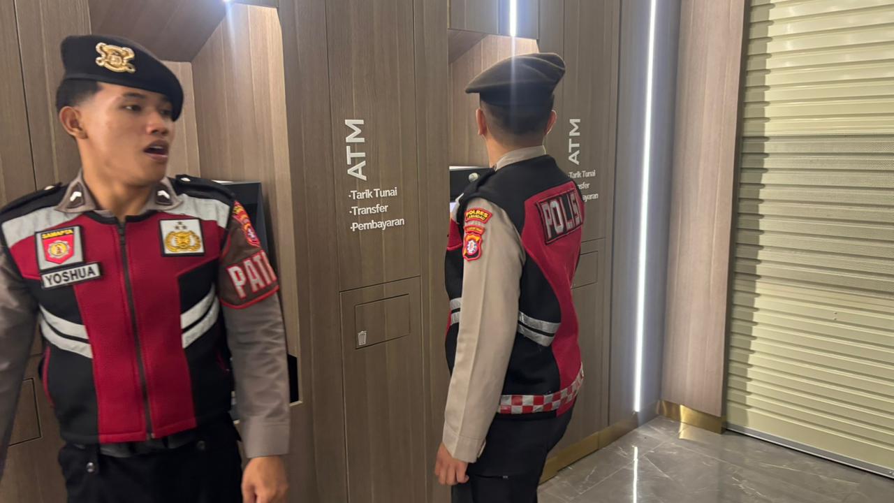 Piket Sat Samapta Polres Lamandau Gelar Patroli Rutin di Area Perbankan