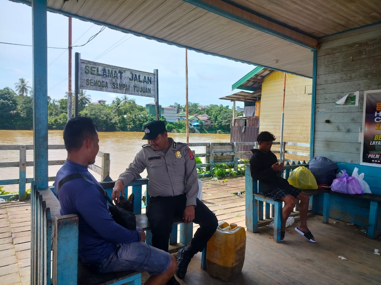 Personil Polsek Marikit Rutin Patroli Siang diwilayah Kec. Marikit, Kab. Katingan.