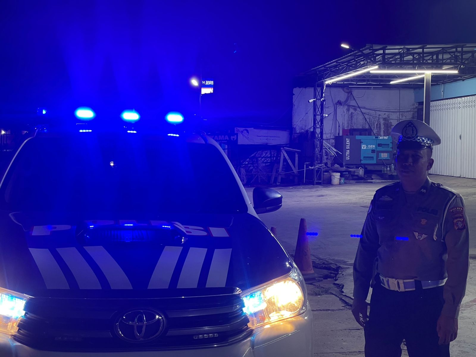 Patroli Blue Light Polres Lamandau, Upaya Cegah Gangguan Kamtibmas