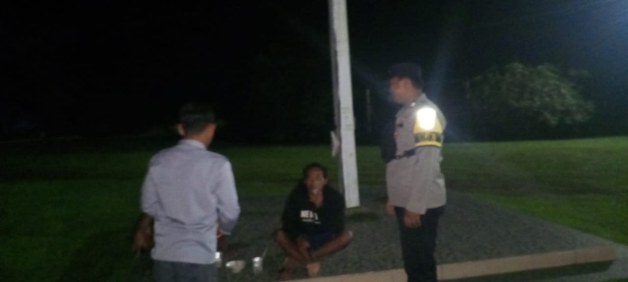 Piket Polsek Lamandau Sosialisasikan Penanggulangan Premanisme Berkedok Ormas