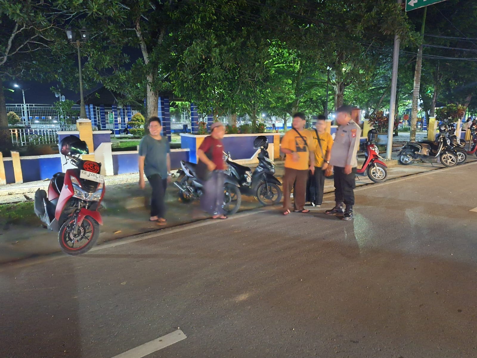 Cegah Premanisme, Polsek Teweh Tengah Himbau Warga Tetap Waspada