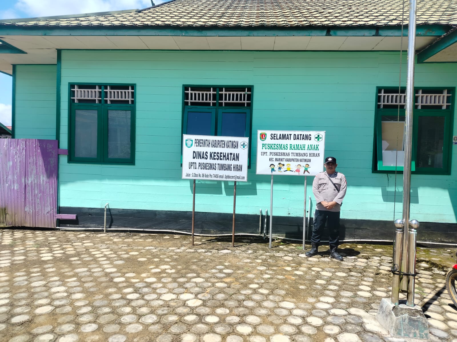 Polsek Marikit selalu lakukan giat Rutin Patroli Siang diwilayah Kec. Marikit, Kab. Katingan.