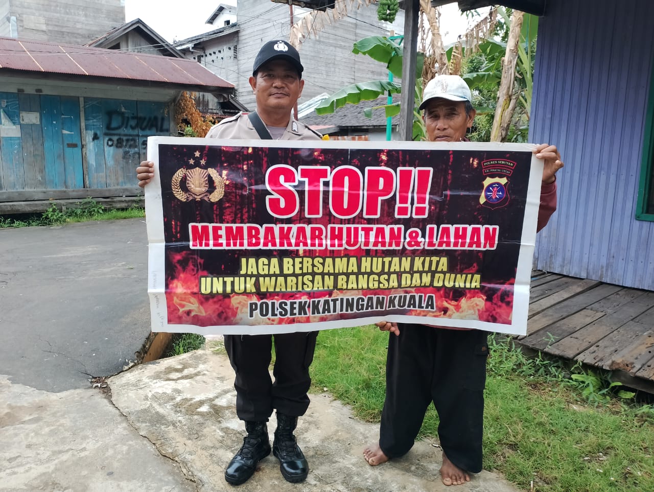 Cegah Kebakaran Hutan Dan Lahan, Bhabinkamtibmas Gencar Sosialisasi Ke Masyarakat