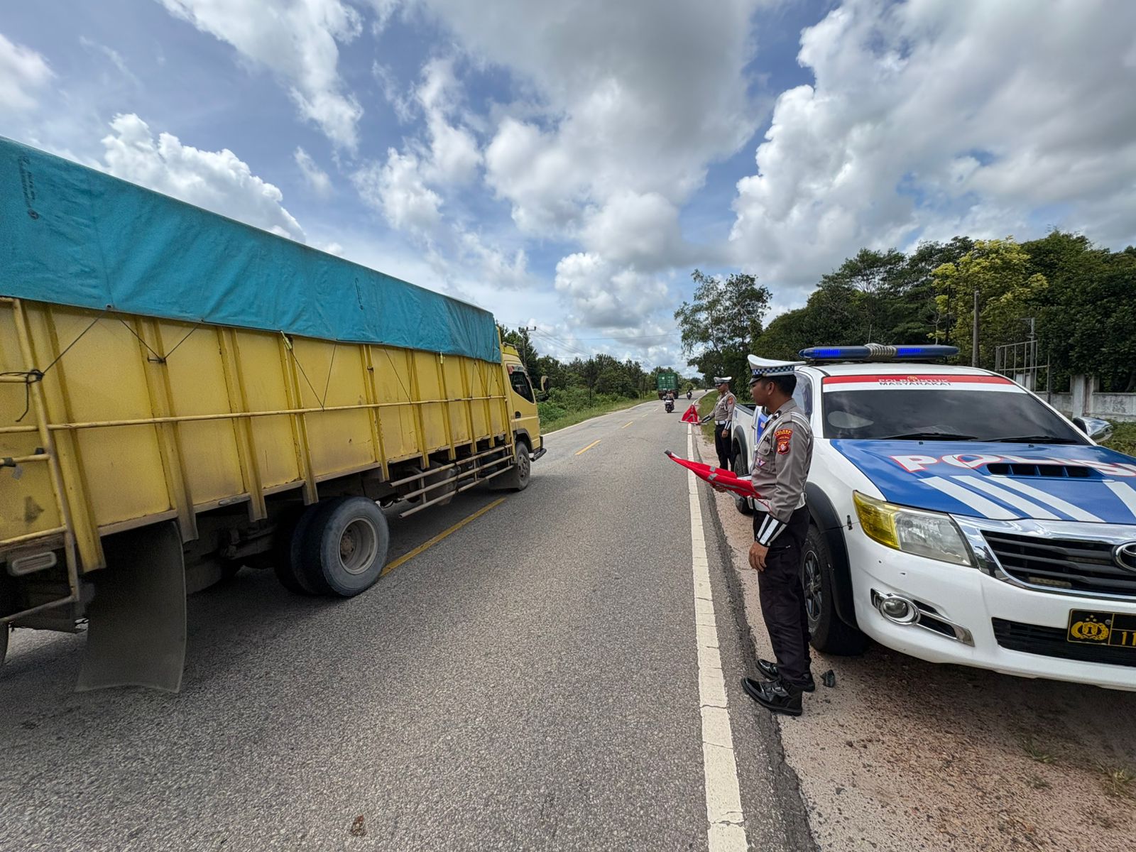 Antisipasi Laka Lantas, Satlantas Polres Katingan laksanakan patroli ke titik-titik lokasi rawan laka lantas.