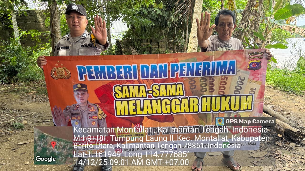 *Polsek Montallat Putus Tindak Pelanggaran Pungli, Polsek Montallat Himbau Stop Pungli ke Warga