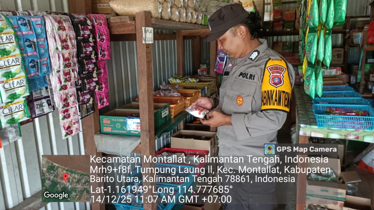 Polsek Montallat Laksanakan Pengecekan Sembako Untuk Pantau Stok Dan Harga Di Pasaran