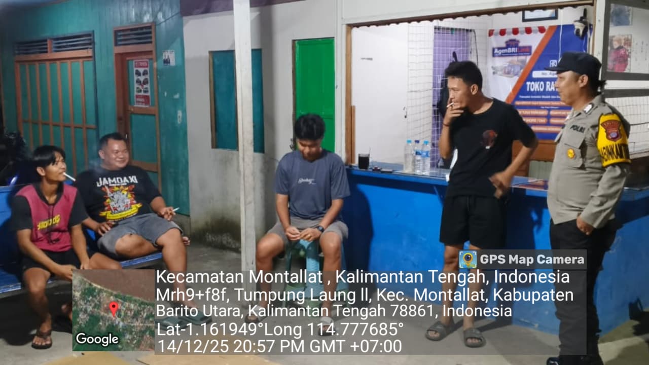 Polsek Montallat Laksanakan Patroli Malam Untuk Ciptakan Keamanan Dan Ketertiban Masyarakat