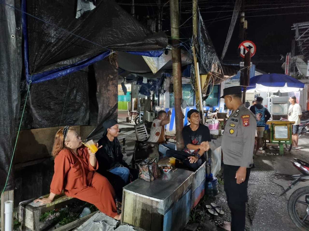 Cegah Premanisme, Polsek Teweh Tengah Himbau Warga Tetap Waspada