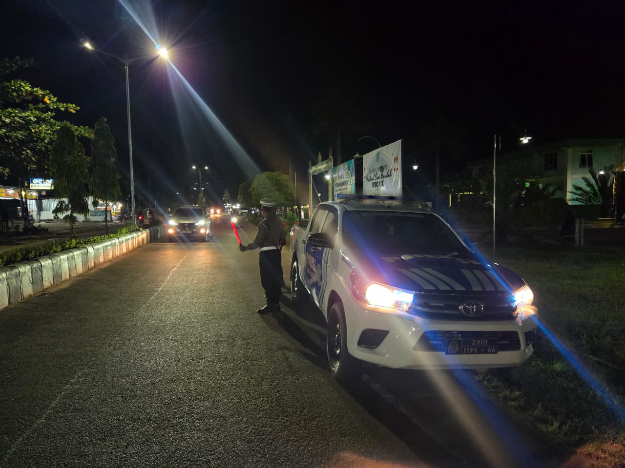 Patroli Blue Light Polres Lamandau, Upaya Cegah Gangguan Kamtibmas