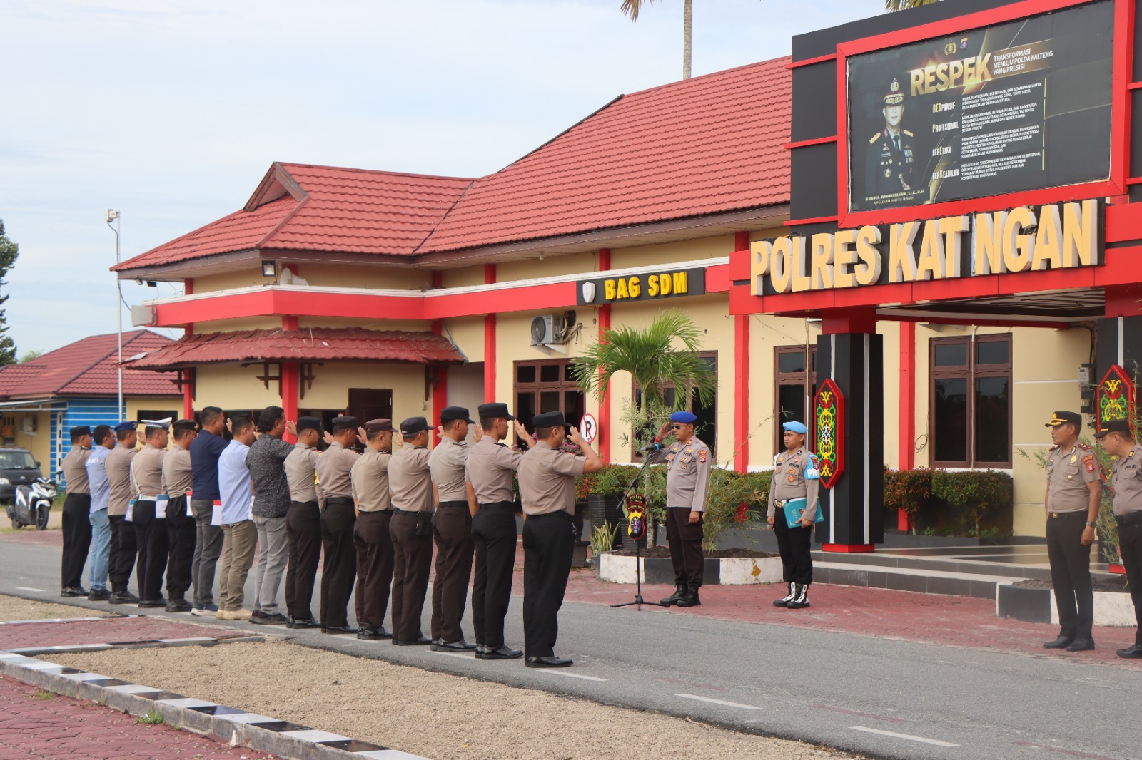 Kasat Polairud Polres Katingan Pimpin VCD Fungsi Sat Polairud