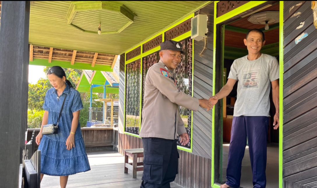 Polsek Katingan Tengah Sambang Kamtibmas