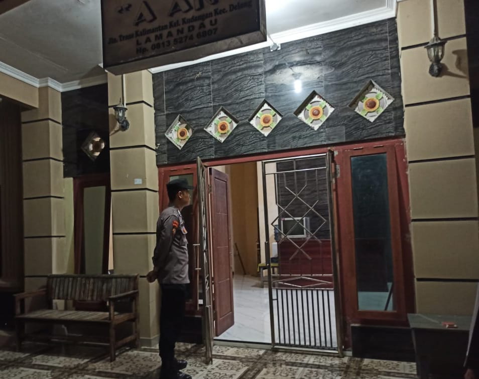 Piket Polsek Delang melaksanakan giat patroli Tempat Objek Vital