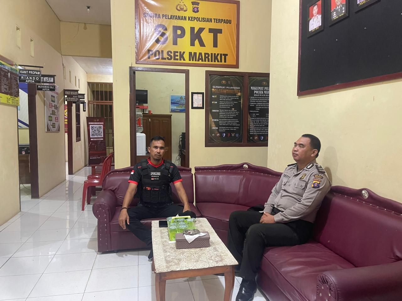 Tingkatkan keamanan Mako, Anggota Polsek Marikit Antisipasi gangguan Keamanan Mako.