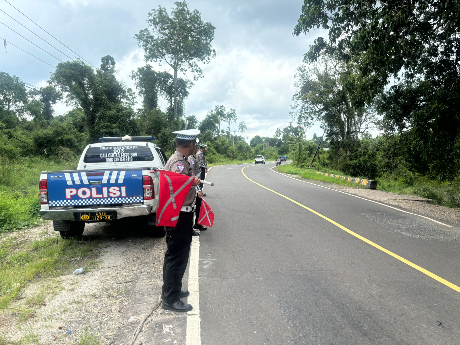 Antisipasi Laka Lantas, Satlantas Polres Katingan laksanakan patroli ke titik-titik lokasi rawan laka lantas.