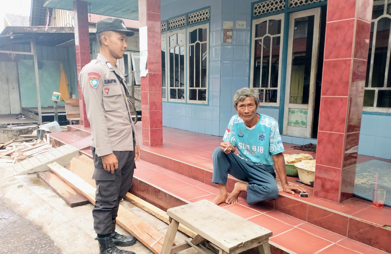 Demi Terciptanya Situasi Yang Aman dan Kondusif, Personil Polsek Katingan Kuala Kunjungi Warga Binaannya