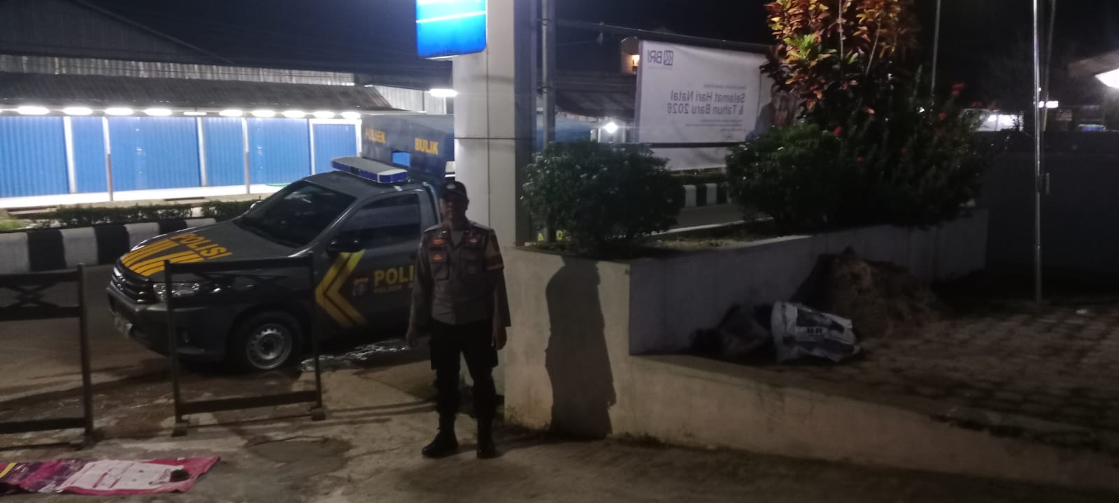 Personel Polsek melaksanakan Patroli di Wilkum Polsek Bulik