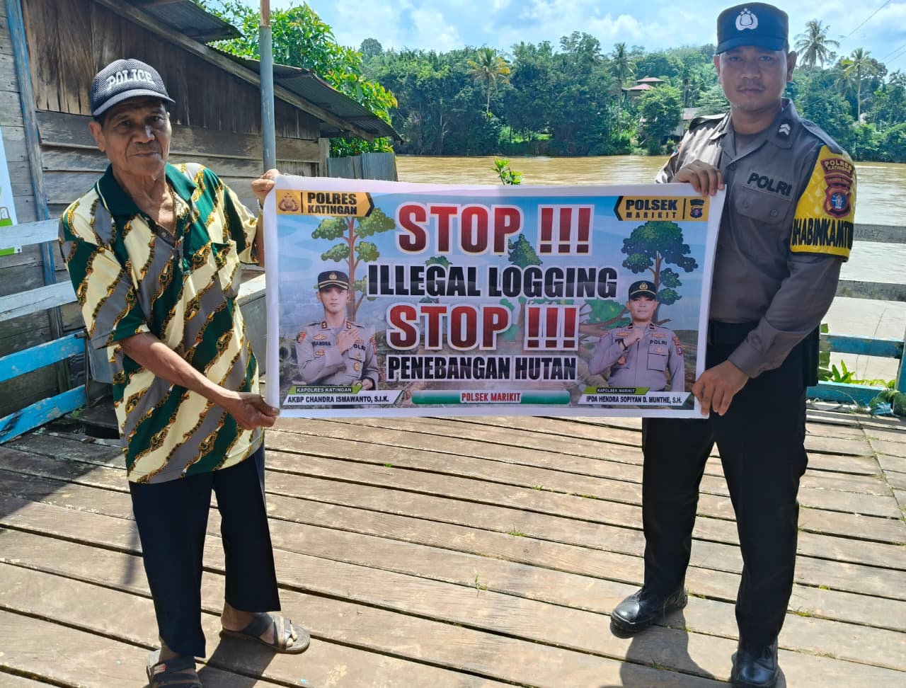 Cegah Ilegal Loging, Pers Polsek Marikit laksanakan Sosialisasi ke Masyarakat.