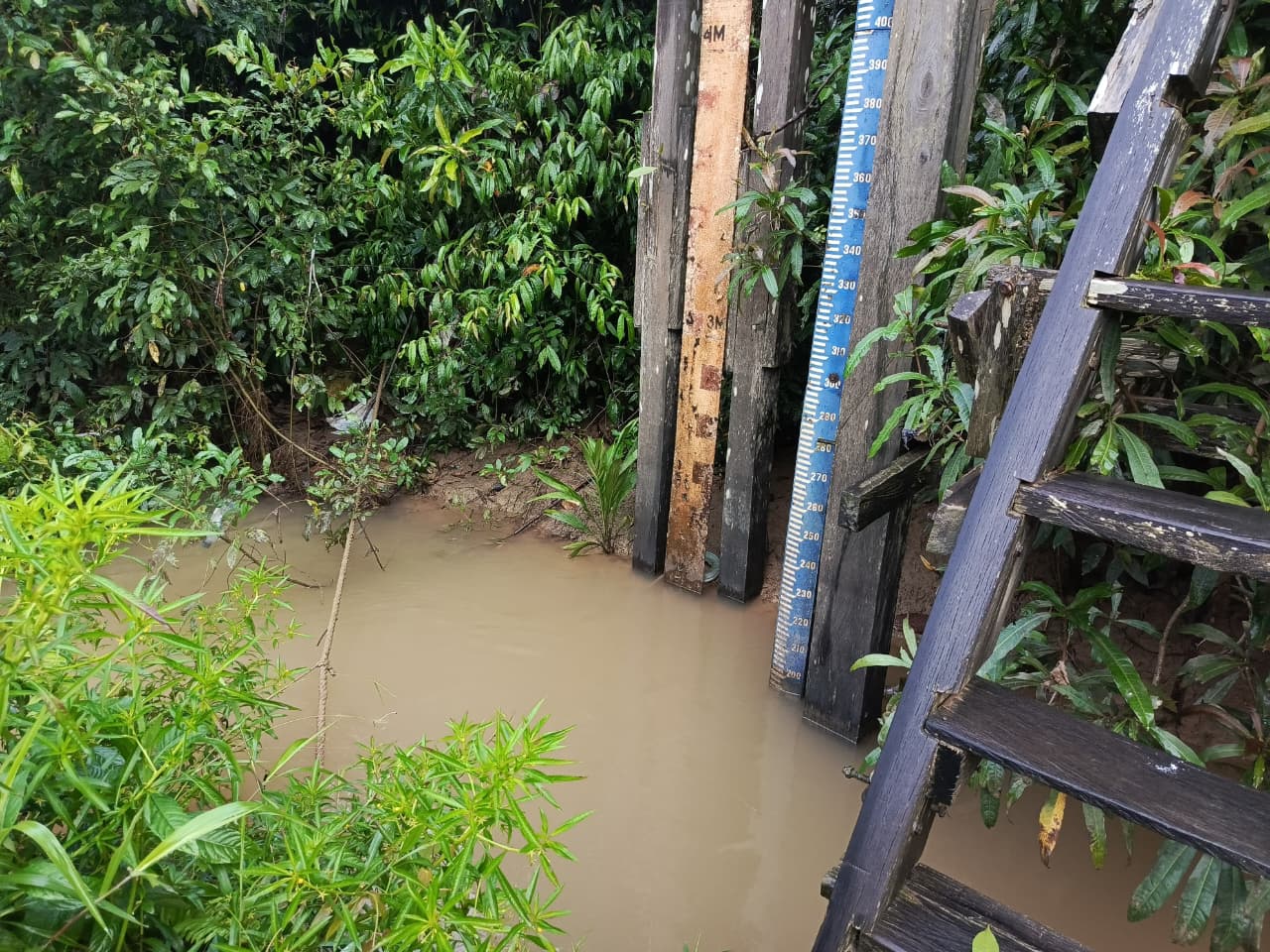 Piket Polsek Cek Debit Air Sungai Lamandau