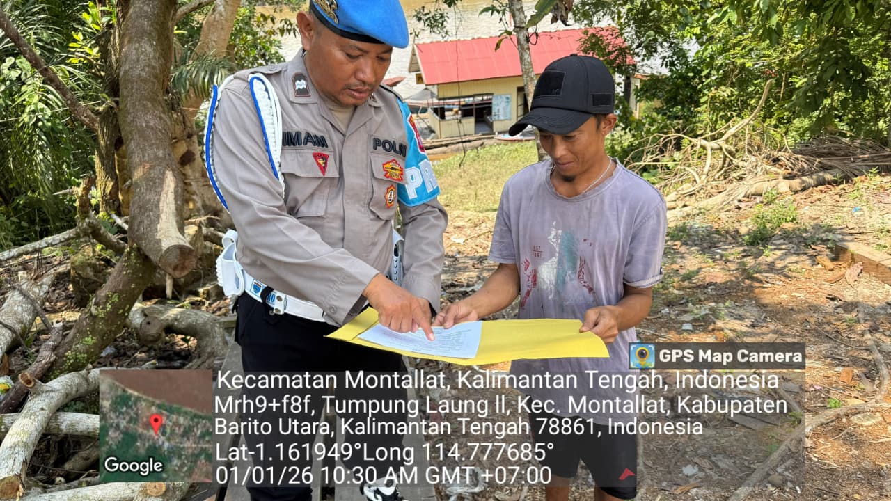Polsek Montallat Sosialisasikan Maklumat Kapolri kepada Masyarakat