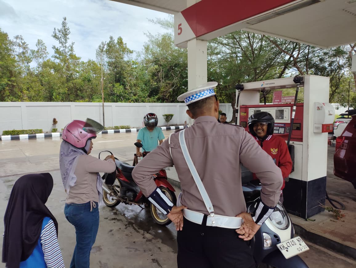 Antisipasi Laka Lantas, Satlantas Polres Katingan laksanakan patroli ke titik-titik lokasi rawan laka lantas.