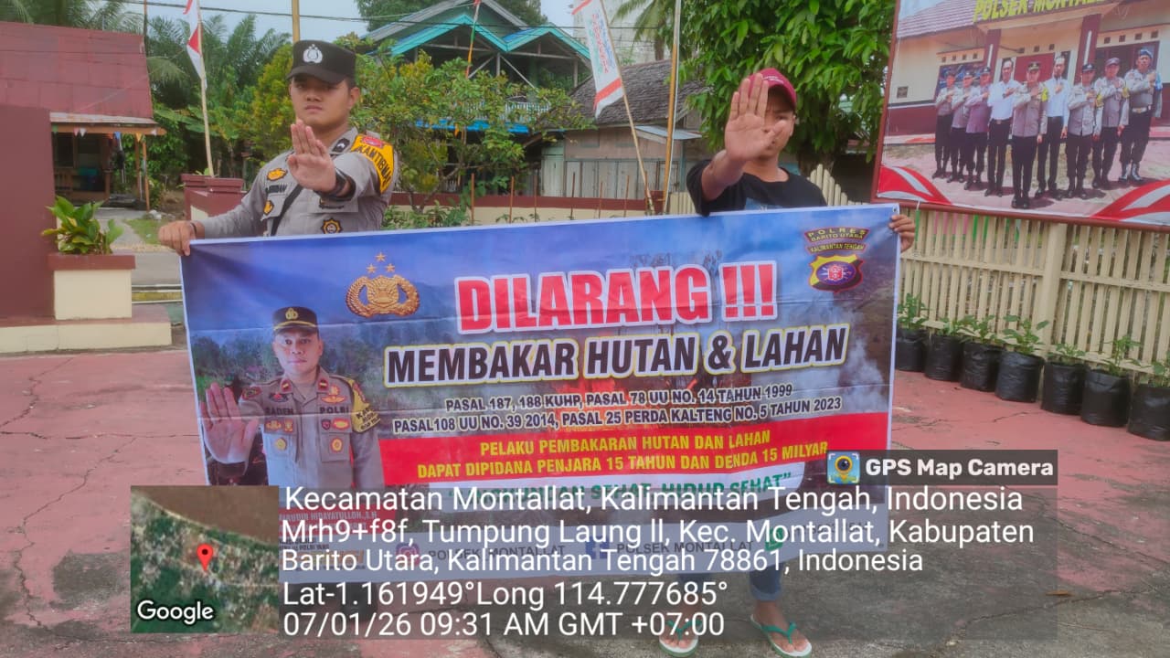 **Polsek Montallat Gelar Sosialisasi Karhutla Untuk Meningkatkan Kesadaran Masyarakat**