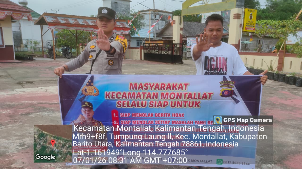 **Polsek Montallat Gelar Sosialisasi Bahaya Hoax untuk Meningkatkan Literasi Informasi Masyarakat**