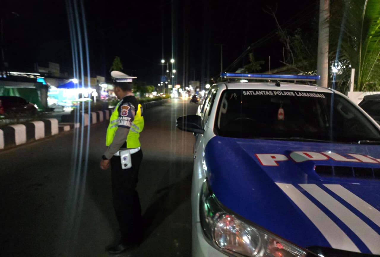 Patroli Blue Light Polres Lamandau, Upaya Cegah Gangguan Kamtibmas