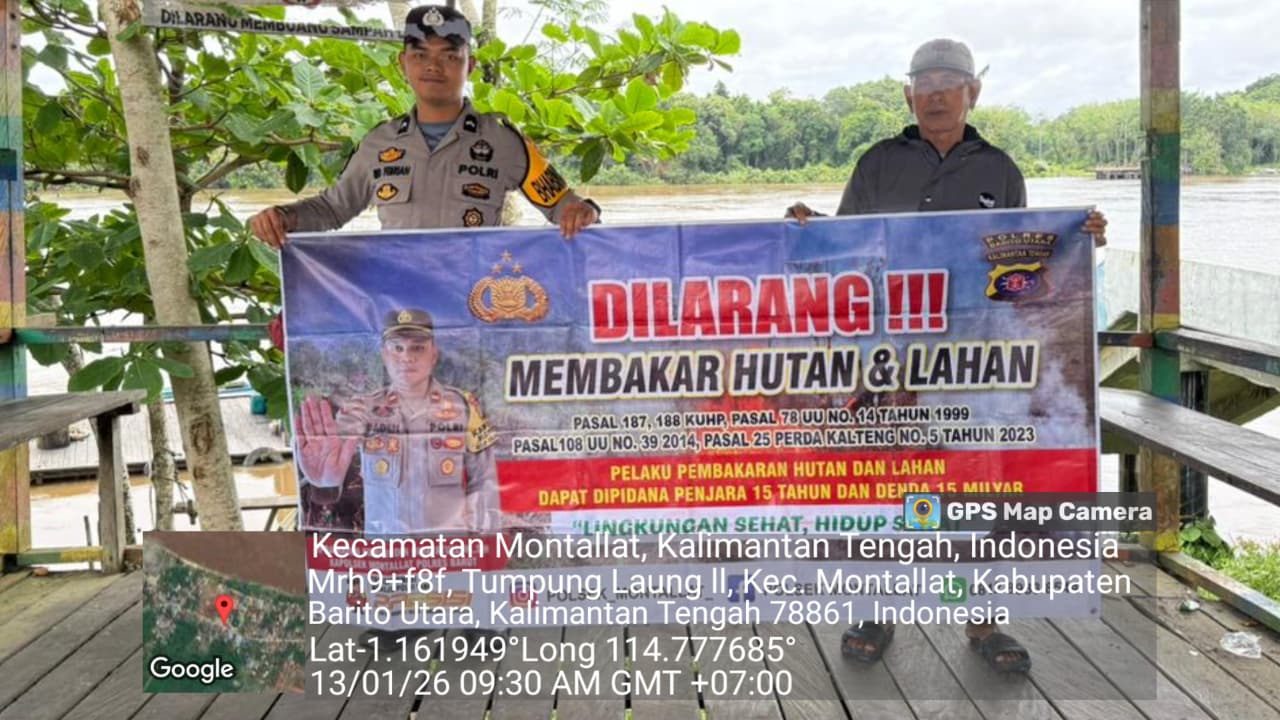 **Polsek Montallat Gelar Sosialisasi Karhutla Untuk Meningkatkan Kesadaran Masyarakat**